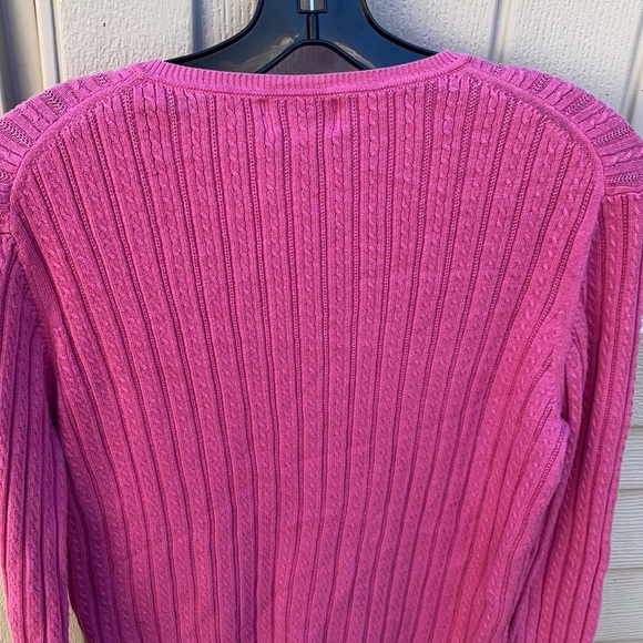 FOXCROFT Pink Button Down Supima Cardigan Sweater - Picture 15 of 16